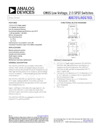 ADG702LBRT-REEL7 Datasheet Cover