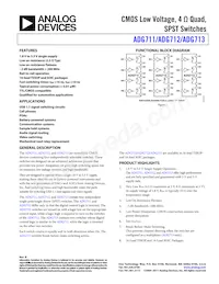 ADG712BRU-REEL7 Datasheet Cover