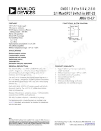 ADG719SRJZ-EP-R2 Datasheet Cover