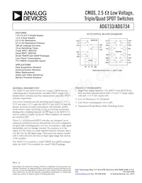 ADG734BRU-REEL Datasheet Copertura