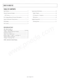 ADG742BKSZ-R2 Datasheet Page 2