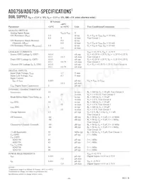 ADG759BCPZ-REEL Datasheet Page 4