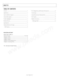 ADG779BKSZ-R2 Datasheet Pagina 2