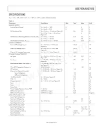 ADG792GBCPZ-REEL Datasheet Page 3