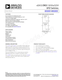 ADG801BRT-500RL7 Datasheet Cover