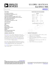 ADG836YCPZ-REEL Datasheet Copertura