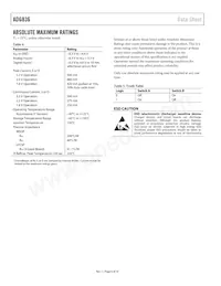 ADG836YCPZ-REEL Datasheet Page 6