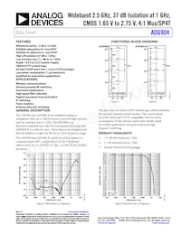 ADG904BCPZ-REEL Datasheet Cover