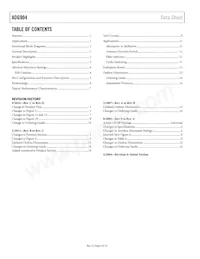 ADG904BCPZ-REEL Datasheet Page 2