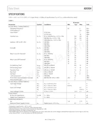 ADG904BCPZ-REEL Datasheet Page 3