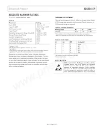 ADG904SCPZ-EP Datasheet Page 5
