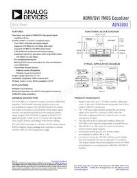ADV3003ACPZ-R7 Datasheet Cover