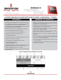 BCM56514SF00 Datasheet Cover