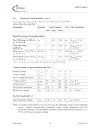 BTS7741GNUMA1 Datasheet Page 12