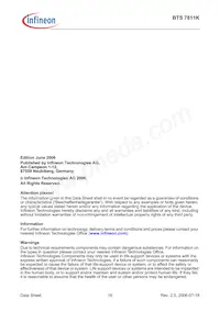 BTS7811KDTMA1 Datasheet Pagina 18