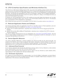 CP2112-F02-GMR Datasheet Pagina 20