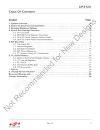 CP2120-GMR Datasheet Pagina 3