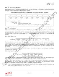 CP2120-GMR Datasheet Pagina 17