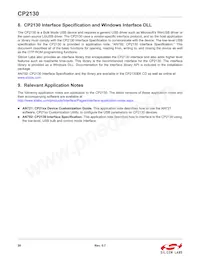 CP2130-F01-GM Datasheet Pagina 20