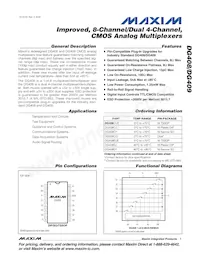 DG408C/D Datasheet Cover