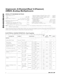 DG408C/D Datasheet Page 2