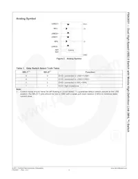 FSA3031UMX Datasheet Page 3
