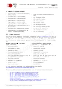 FT2232H-56Q-REEL數據表 頁面 2