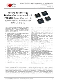 FT232HQ-TRAY Datasheet Cover