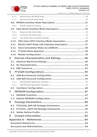 FT232HQ-TRAY數據表 頁面 6