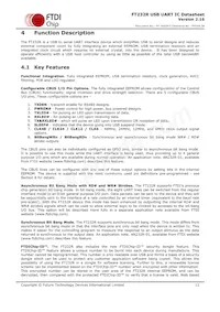 FT232RQ-TRAY Datasheet Pagina 12
