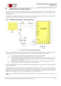 FT232RQ-TRAY Datasheet Pagina 19