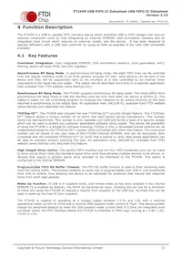 FT245RQ-TRAY Datasheet Page 13