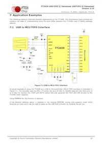 FT245RQ-TRAY Datasheet Page 23