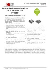 FT311D-32Q1C-T Datenblatt Cover