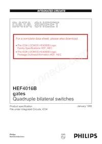 HEF4016BP Datasheet Pagina 2