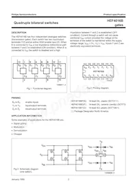 HEF4016BP Datasheet Page 3
