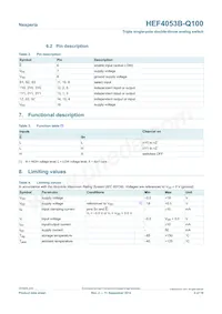 HEF4053BTT-Q100J Datasheet Page 4