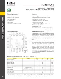 HMC958LC5TR-R5 Datenblatt Cover