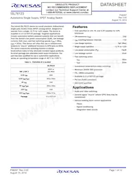 ISL76123AHZ-T7A Datasheet Cover