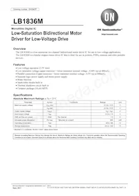 LB1836ML-TLM-E數據表 封面