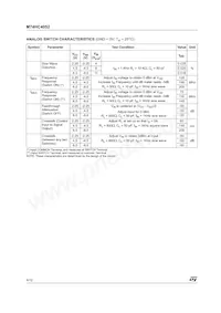 M74HC4052TTR Datasheet Pagina 6