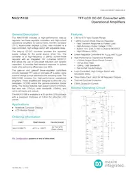 MAX1518BETJ+C3V Datasheet Copertura