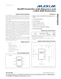 MAX16054AZT+T Datasheet Cover
