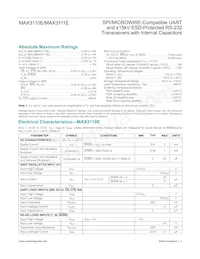MAX3110ECWI+TG36 Datasheet Page 2