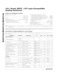 MAX312LCPE+ Datasheet Page 2