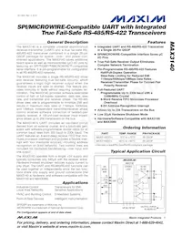 MAX3140CEI+T Datenblatt Cover