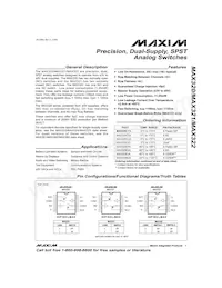 MAX321CUA+TG035 Datasheet Copertura