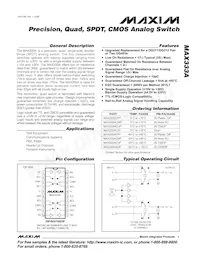 MAX333AEWP/GG8 Datasheet Cover