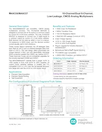 MAX337CWI+T Datenblatt Cover