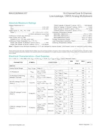 MAX337CWI+T Datasheet Page 2